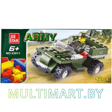 Конструктор JIE-STAR Army 23011 Военный джип